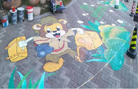 宣城夏季画地面彩绘会遇到的问题