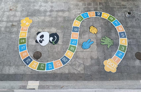 宣城地面游戏彩绘