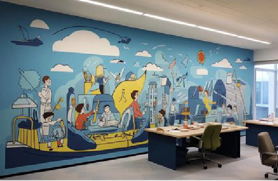 宣城办公室墙绘的特点。