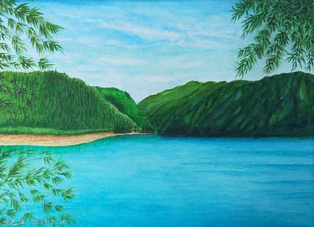 宣城在墙绘中,如何绘画绿水青山?