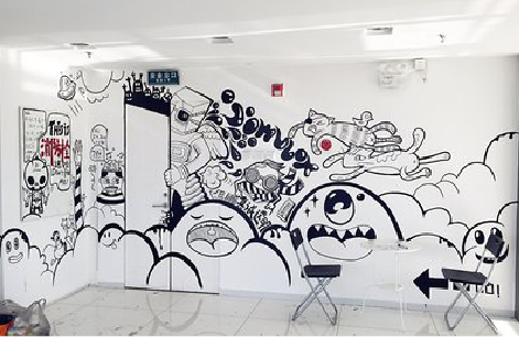 宣城手绘墙并非传统涂鸦。